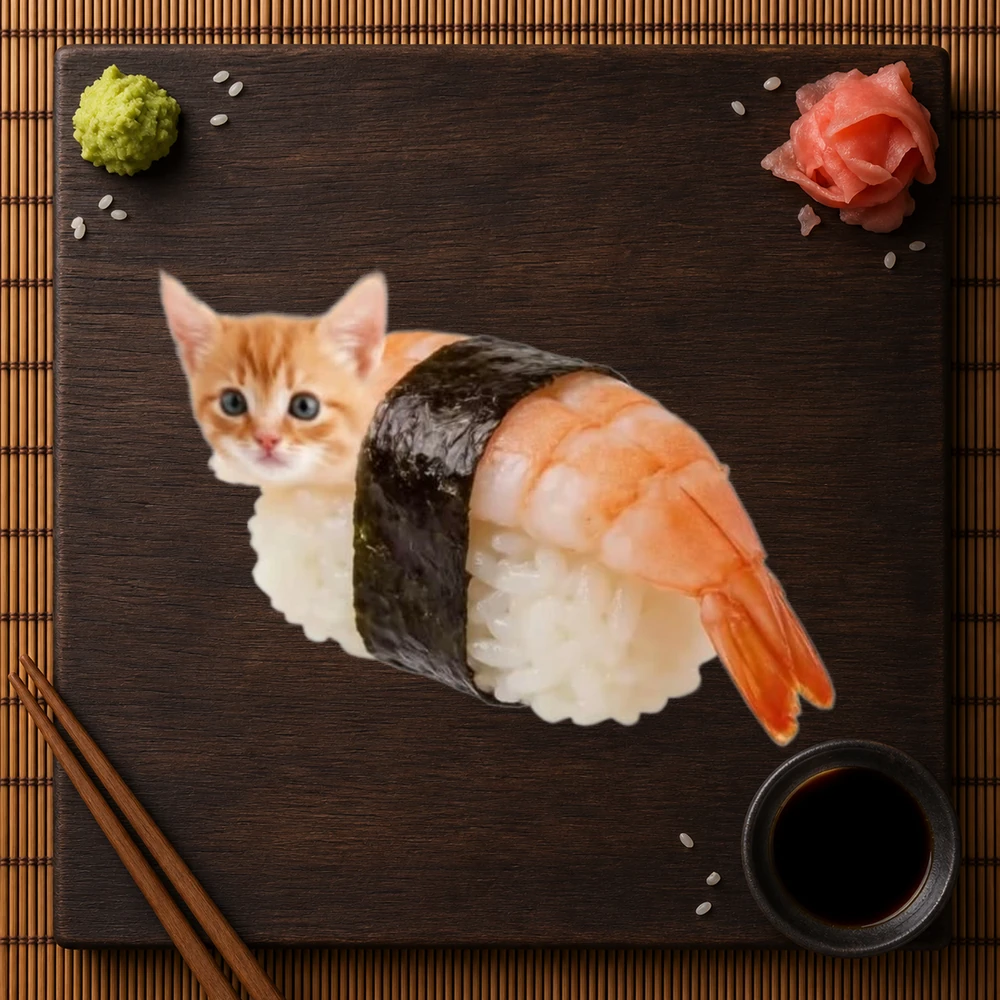 Original Sushi Cat portrait